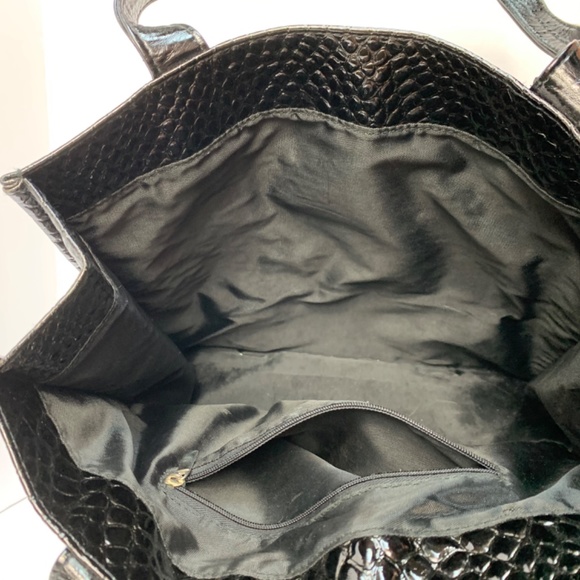 (NWOT) EVELYN CHARLES | Faux Alligator Small Tote - Picture 3 of 7